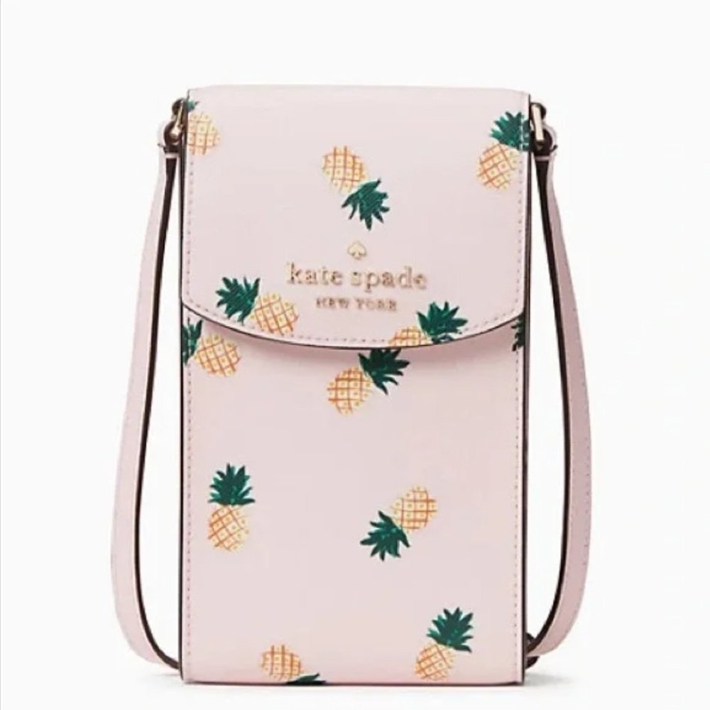 NWT Kate Spade Pineapple Printed Phone Crossbody